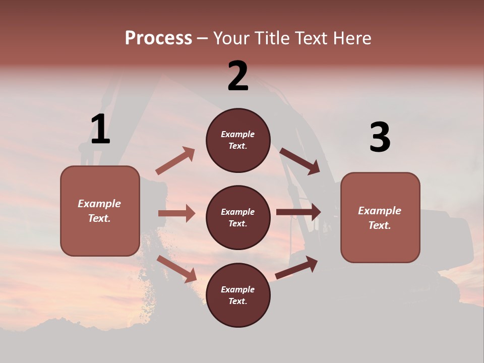Machinery Unloading Daybreak PowerPoint Template