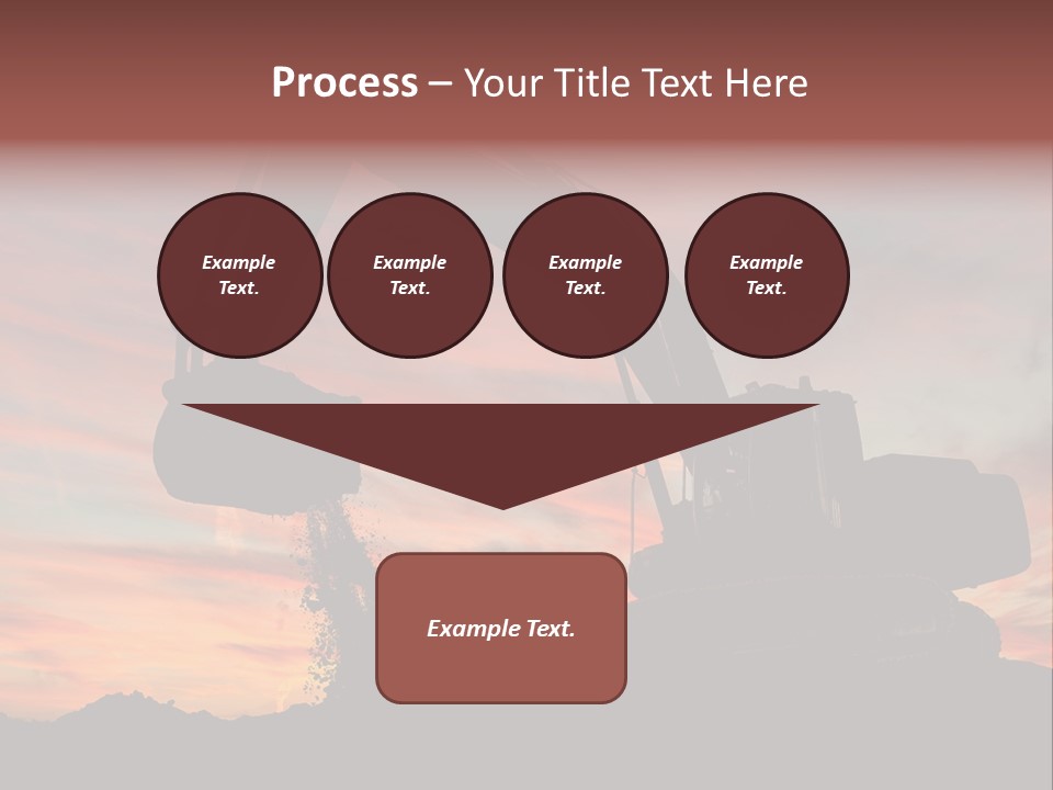 Machinery Unloading Daybreak PowerPoint Template