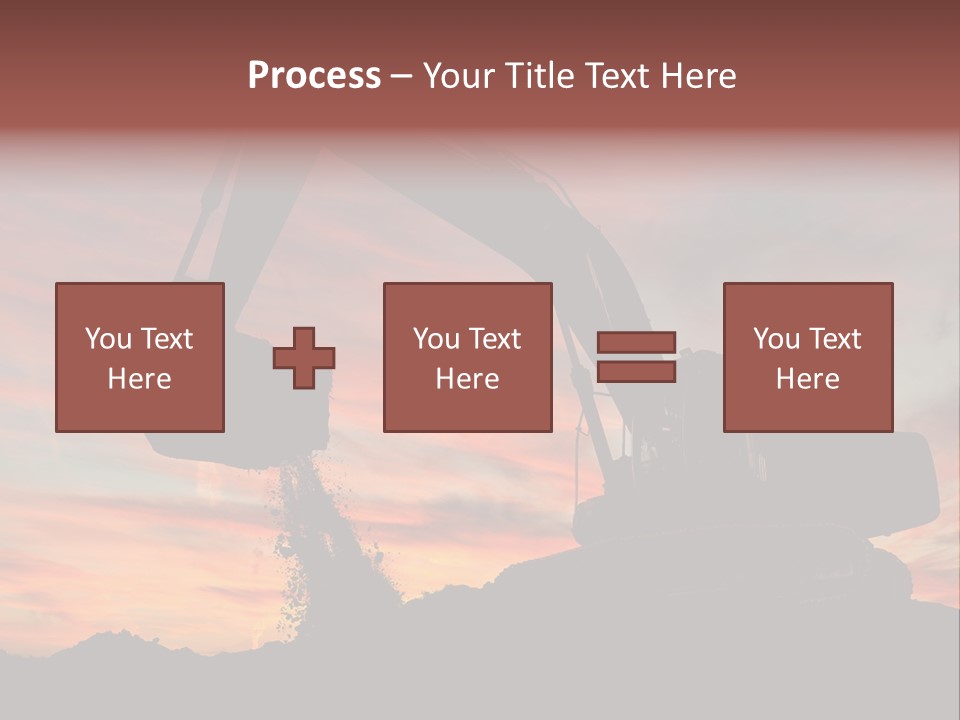 Machinery Unloading Daybreak PowerPoint Template