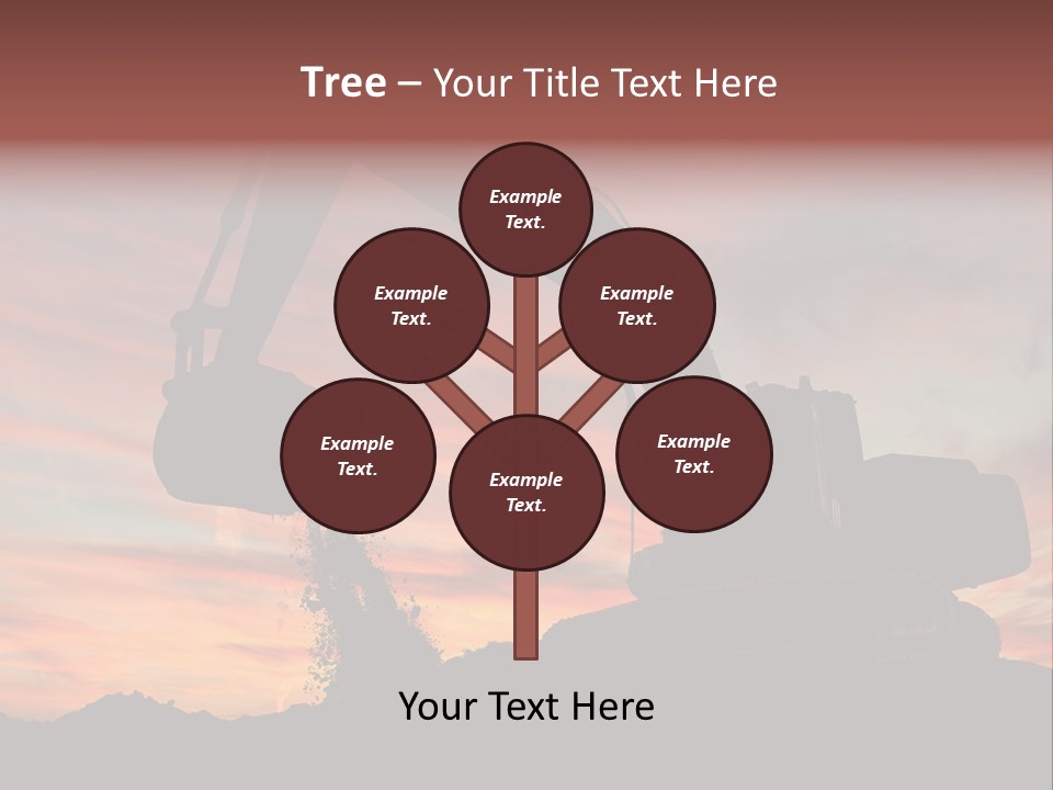 Machinery Unloading Daybreak PowerPoint Template