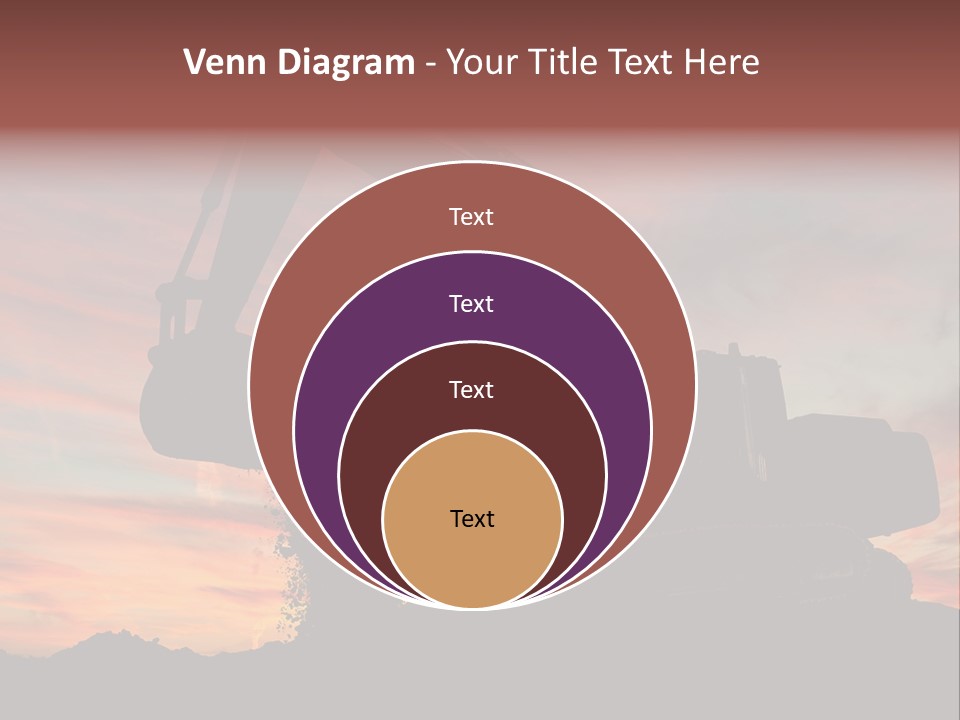Machinery Unloading Daybreak PowerPoint Template