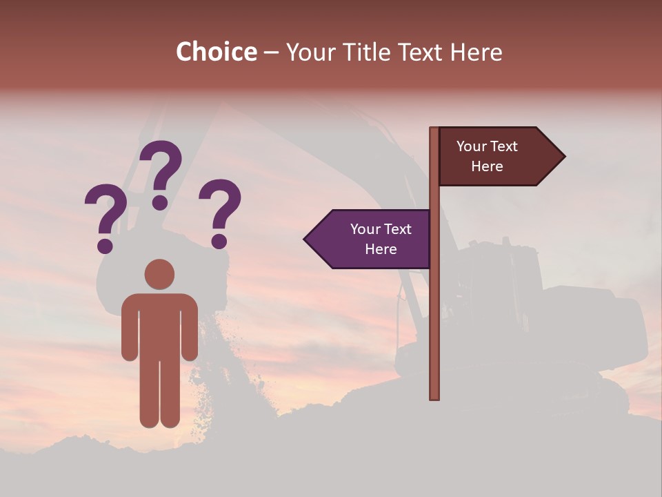 Machinery Unloading Daybreak PowerPoint Template