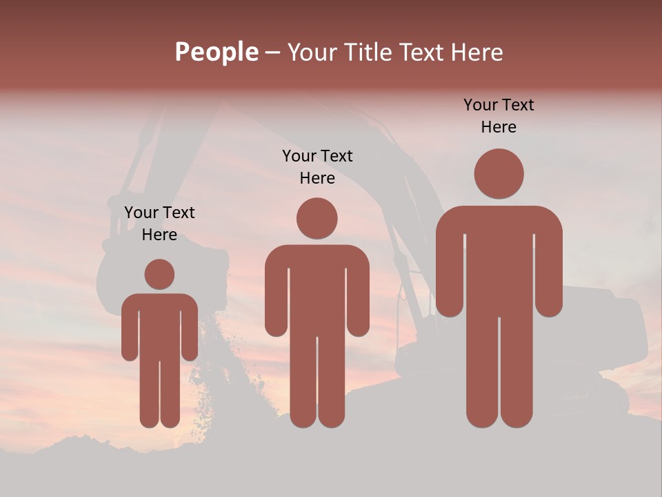 Machinery Unloading Daybreak PowerPoint Template