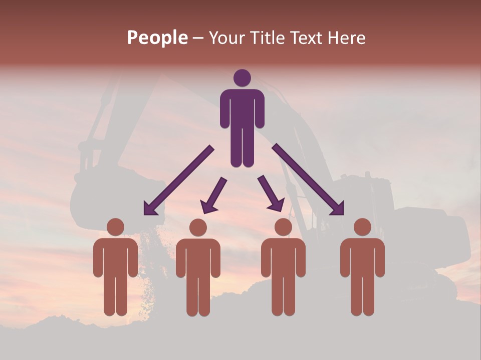 Machinery Unloading Daybreak PowerPoint Template