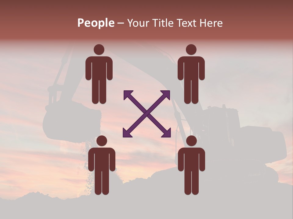 Machinery Unloading Daybreak PowerPoint Template