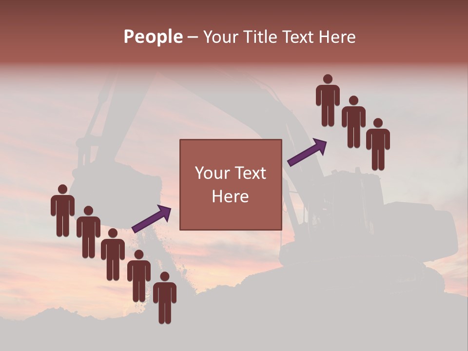 Machinery Unloading Daybreak PowerPoint Template