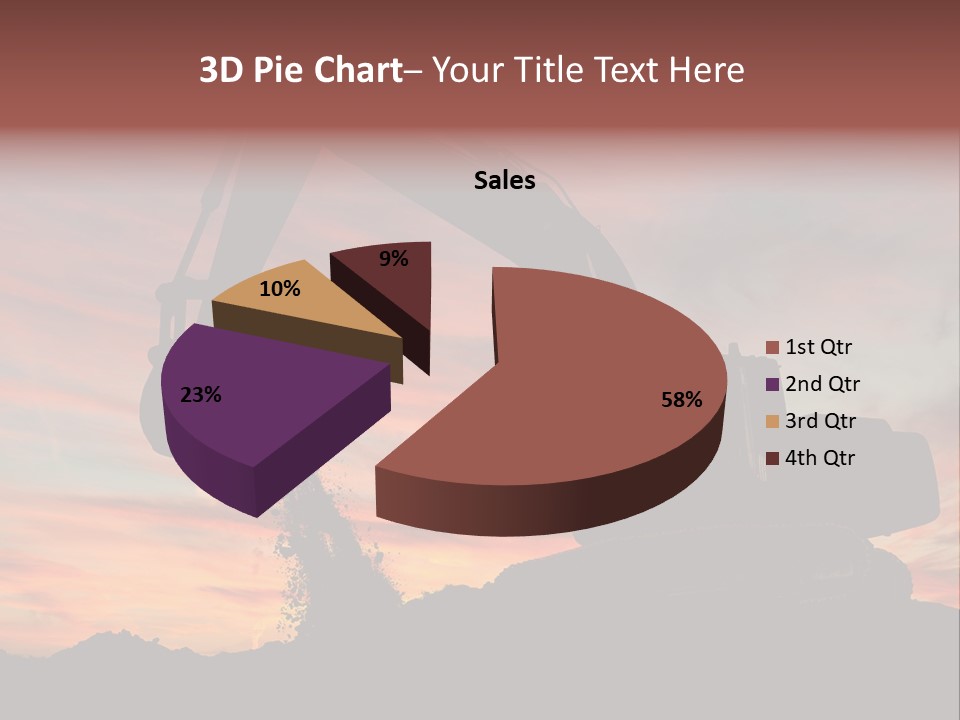 Machinery Unloading Daybreak PowerPoint Template