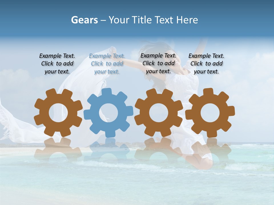 Tropic Model Coast PowerPoint Template