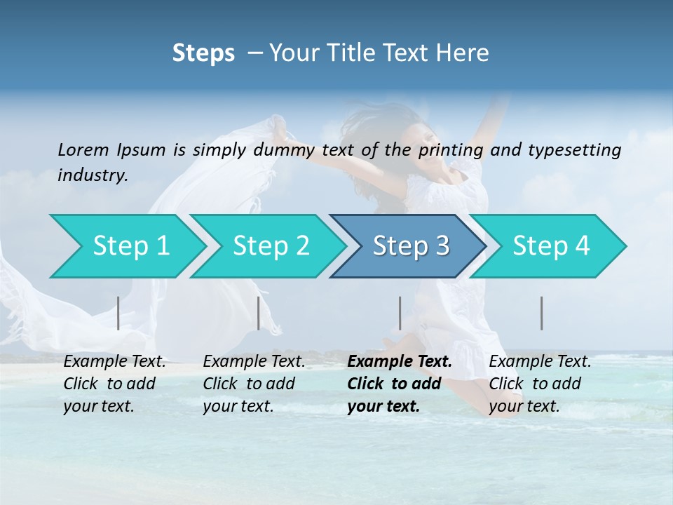 Tropic Model Coast PowerPoint Template