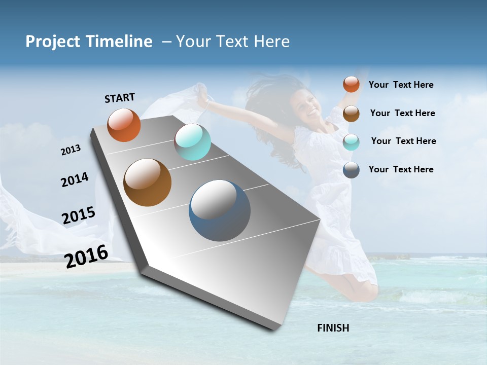 Tropic Model Coast PowerPoint Template
