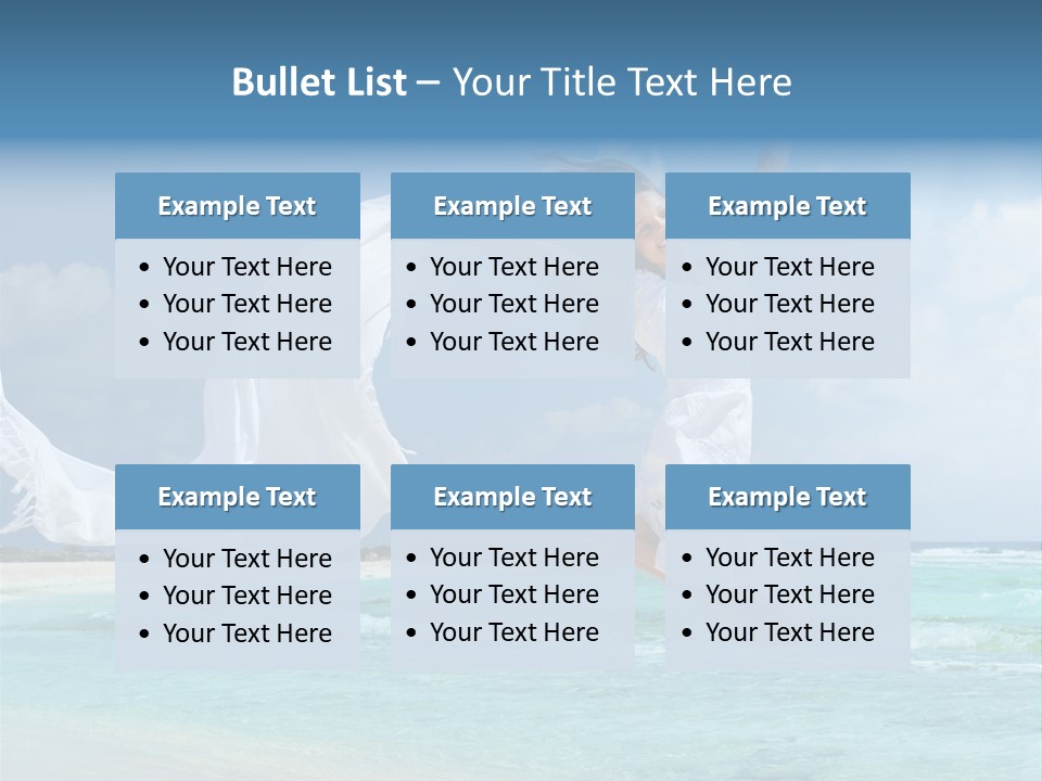 Tropic Model Coast PowerPoint Template