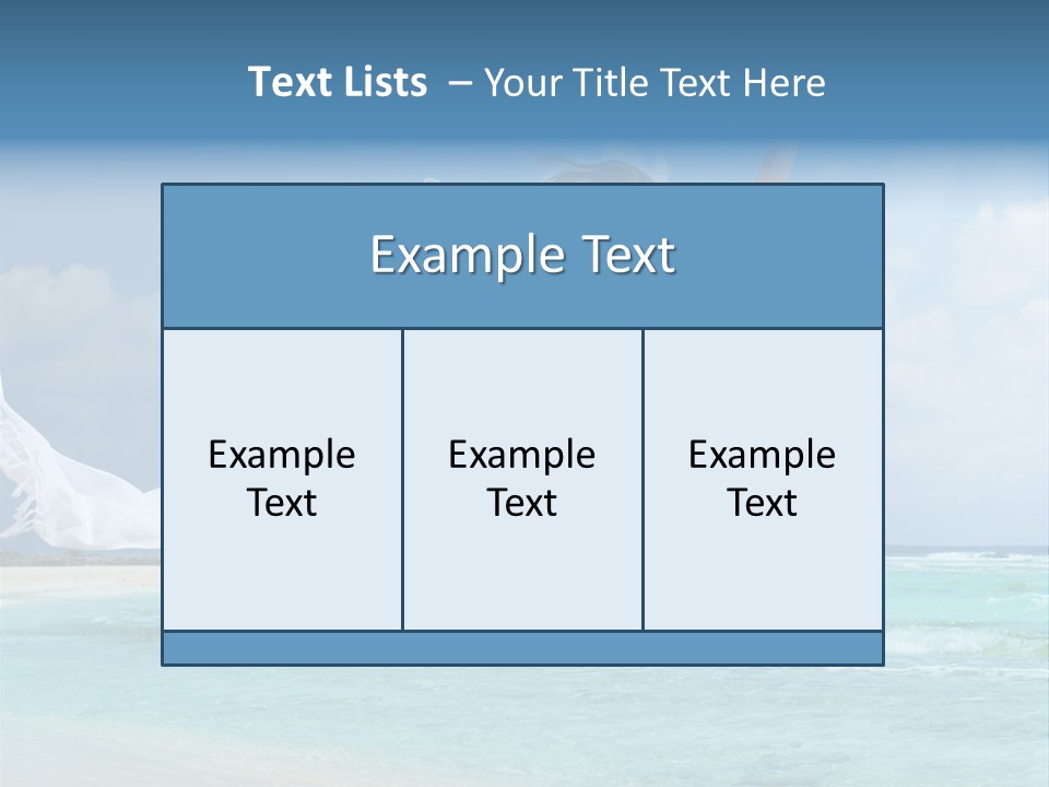 Tropic Model Coast PowerPoint Template