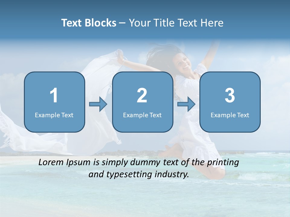 Tropic Model Coast PowerPoint Template