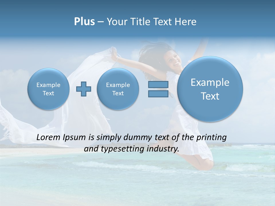 Tropic Model Coast PowerPoint Template
