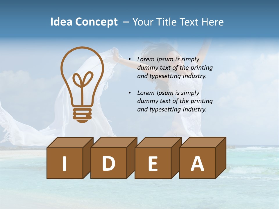 Tropic Model Coast PowerPoint Template