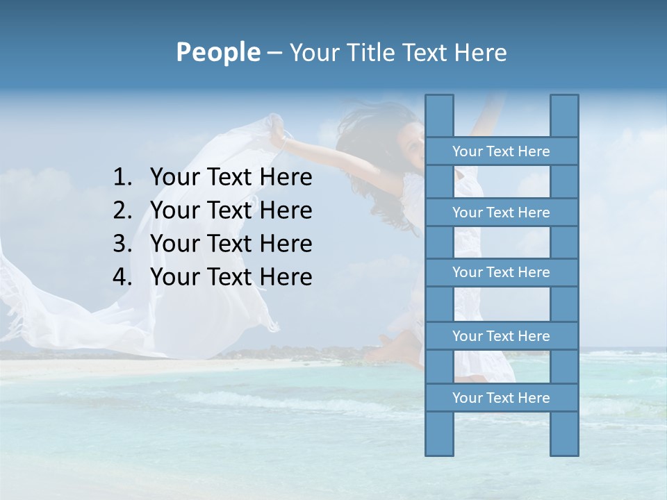 Tropic Model Coast PowerPoint Template