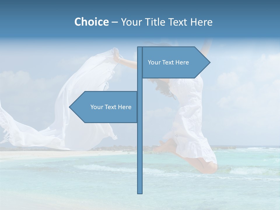 Tropic Model Coast PowerPoint Template