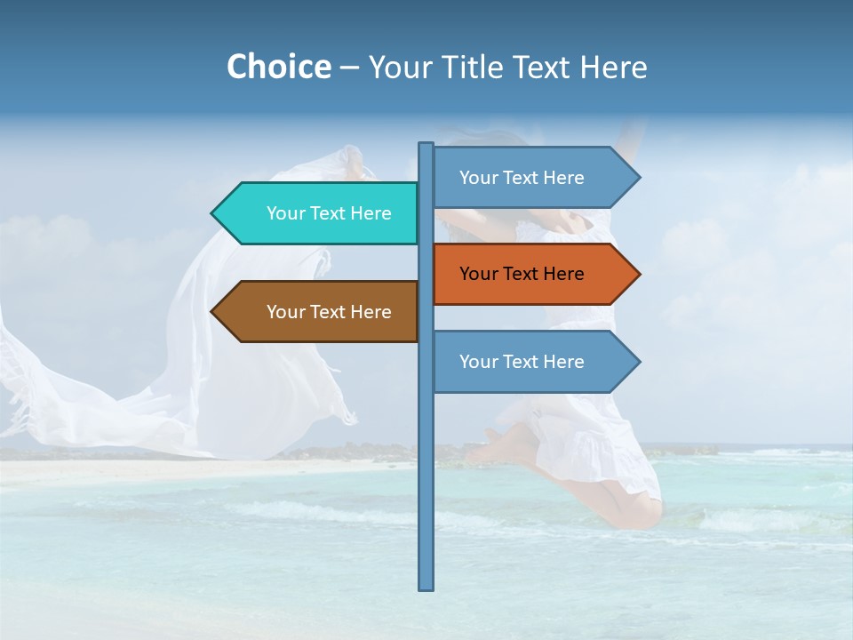 Tropic Model Coast PowerPoint Template