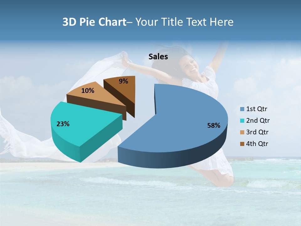 Tropic Model Coast PowerPoint Template