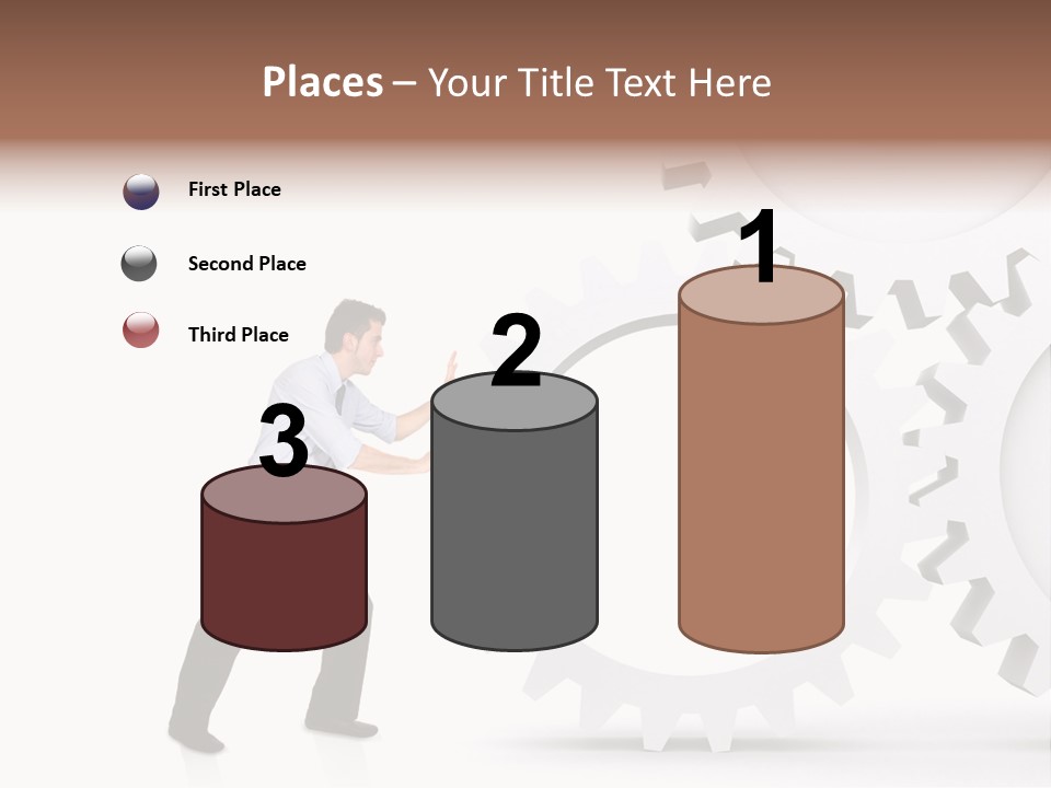 Implemeting Machinery Cogwheels PowerPoint Template