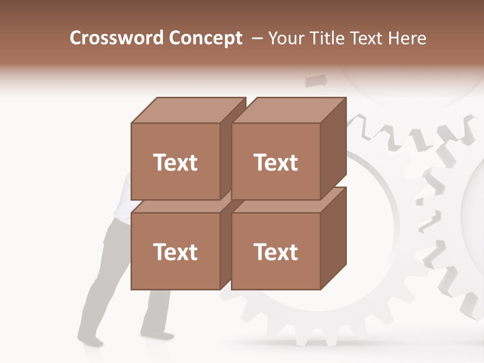 Implemeting Machinery Cogwheels PowerPoint Template