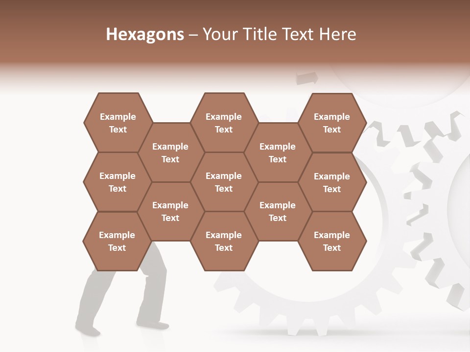 Implemeting Machinery Cogwheels PowerPoint Template