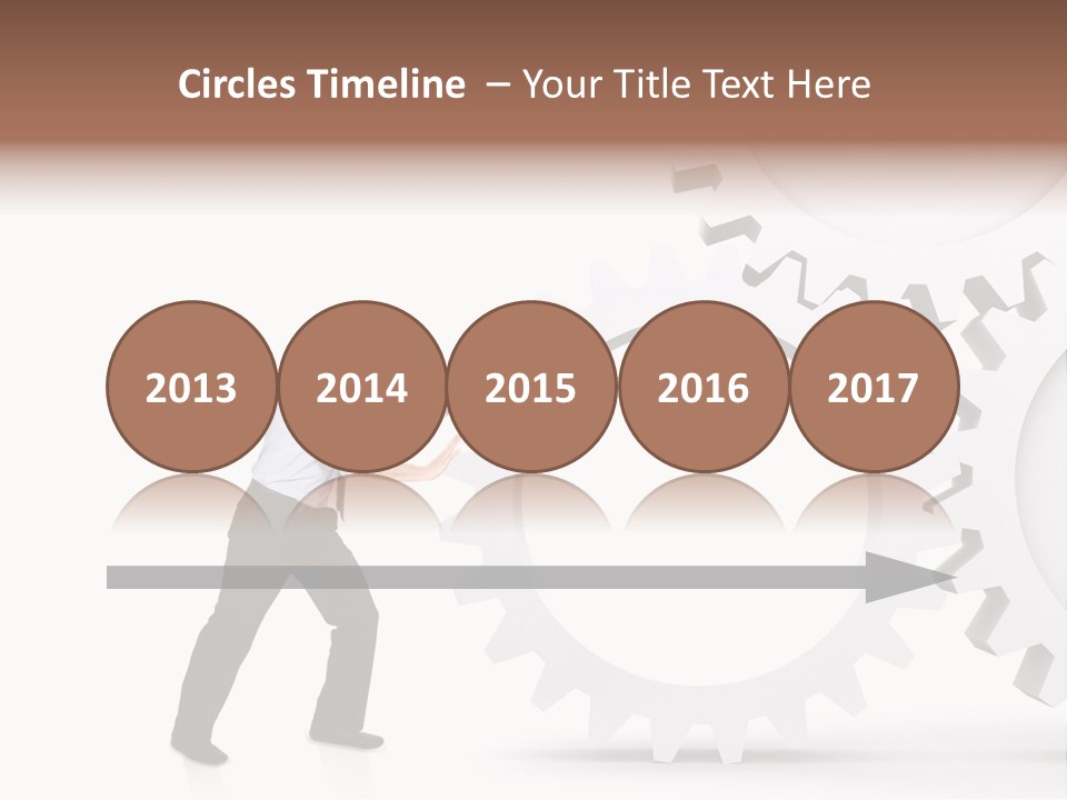 Implemeting Machinery Cogwheels PowerPoint Template
