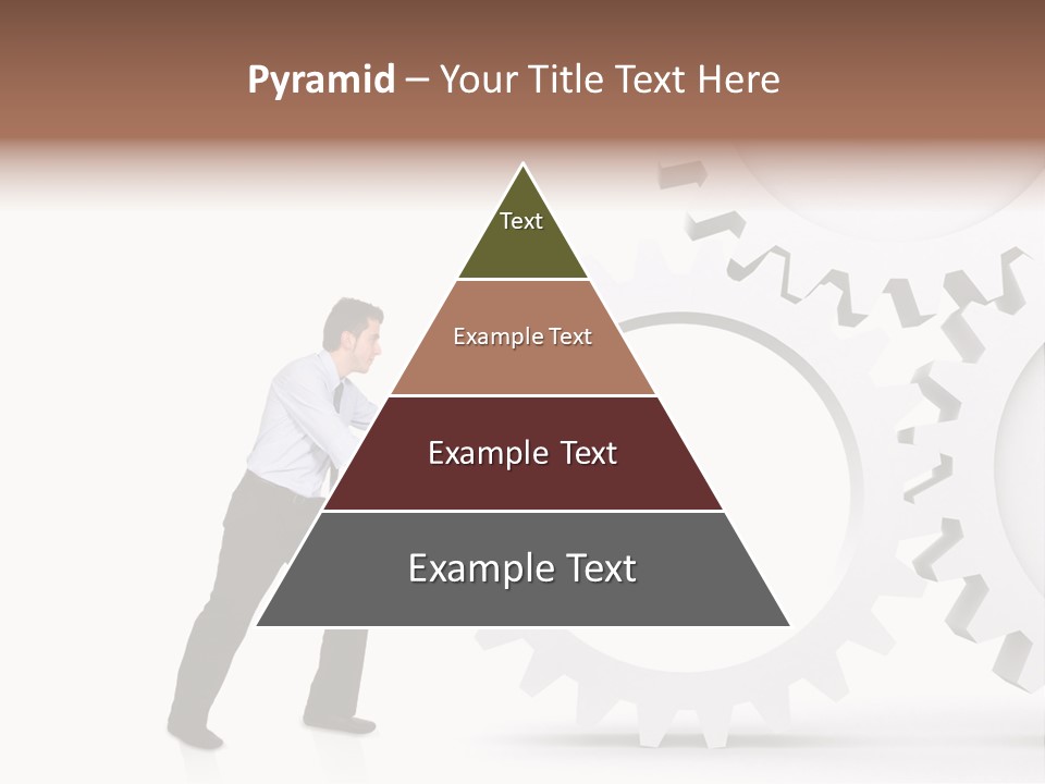 Implemeting Machinery Cogwheels PowerPoint Template