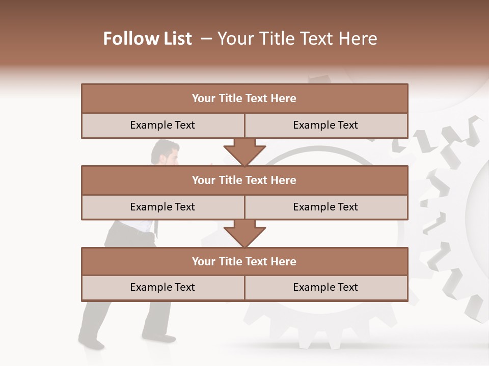 Implemeting Machinery Cogwheels PowerPoint Template