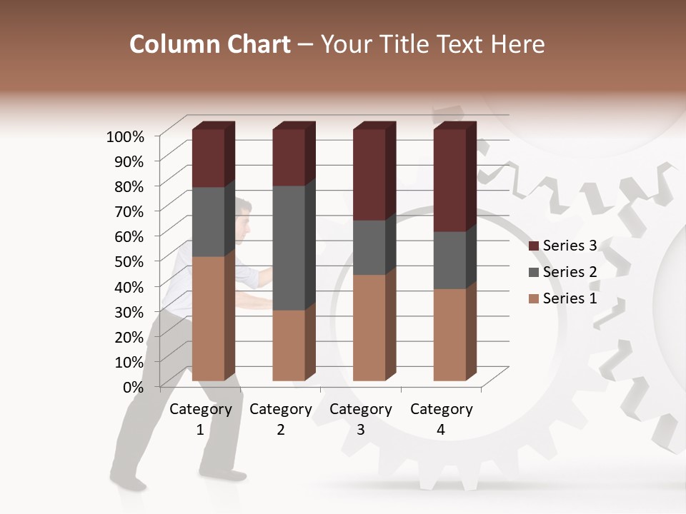 Implemeting Machinery Cogwheels PowerPoint Template