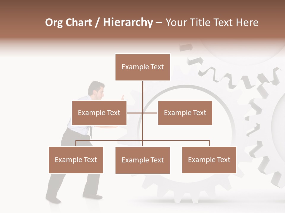 Implemeting Machinery Cogwheels PowerPoint Template