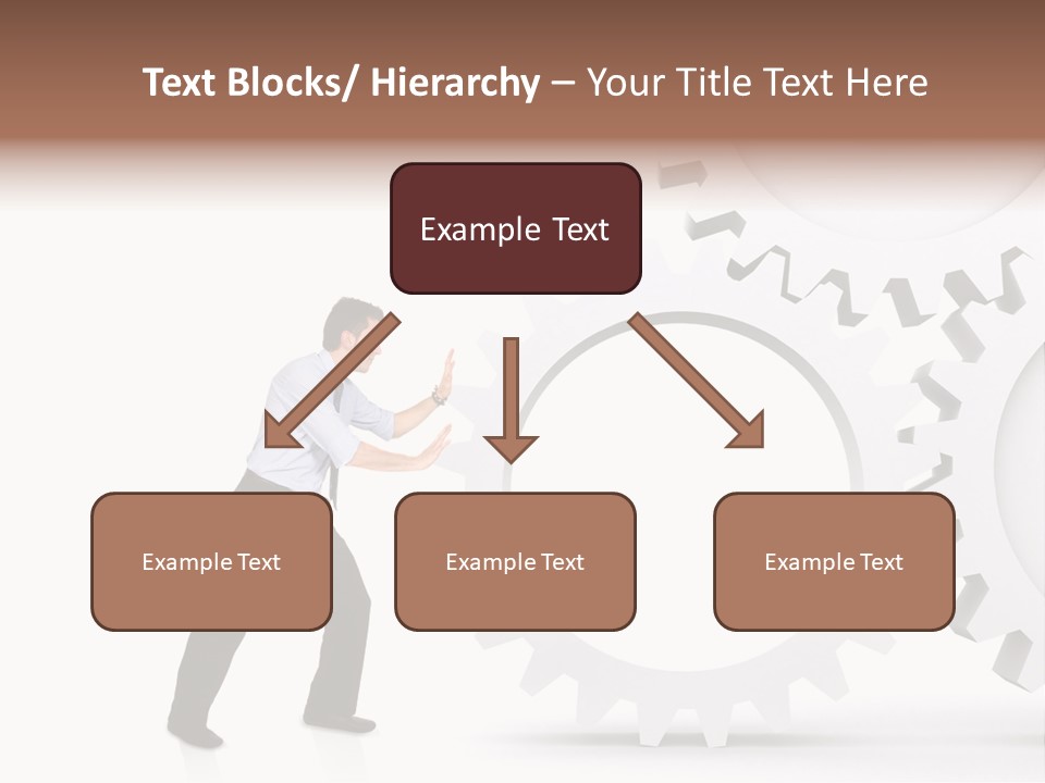 Implemeting Machinery Cogwheels PowerPoint Template