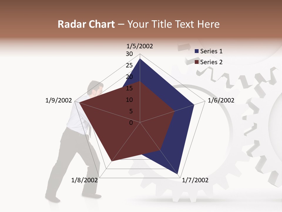 Implemeting Machinery Cogwheels PowerPoint Template