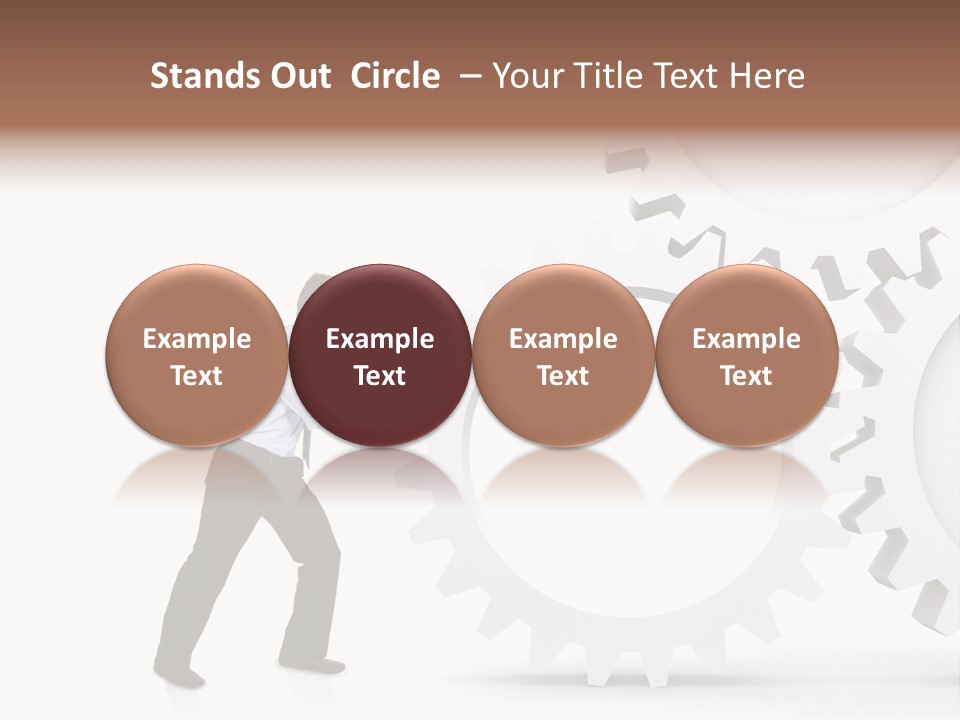 Implemeting Machinery Cogwheels PowerPoint Template