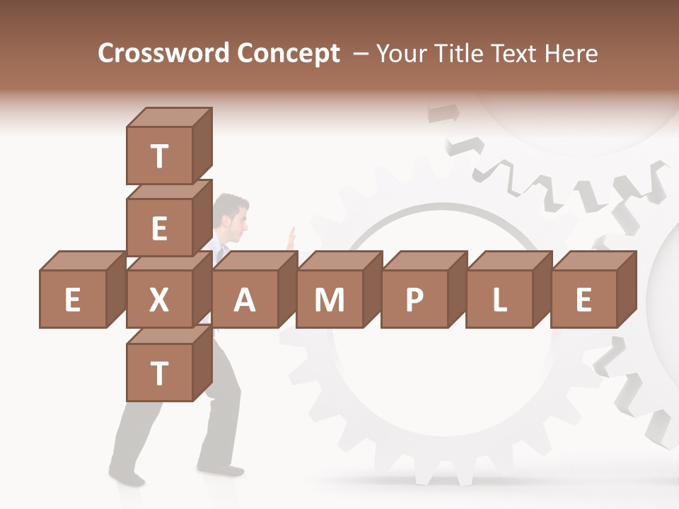 Implemeting Machinery Cogwheels PowerPoint Template