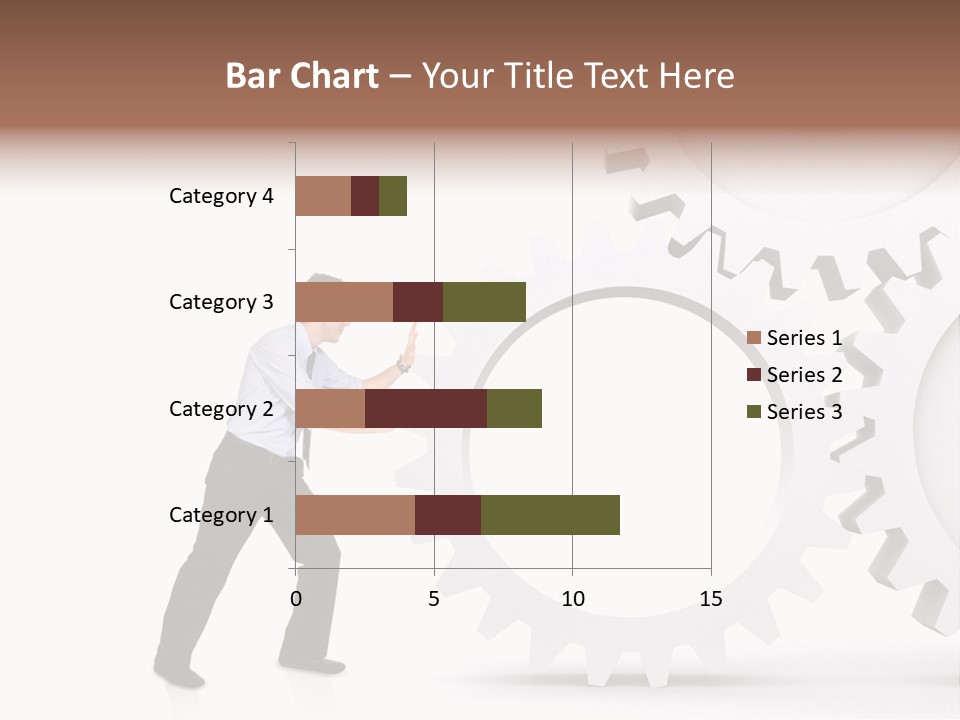 Implemeting Machinery Cogwheels PowerPoint Template