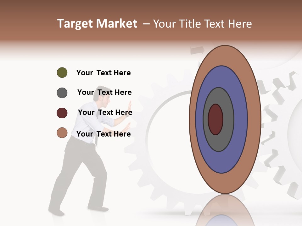 Implemeting Machinery Cogwheels PowerPoint Template