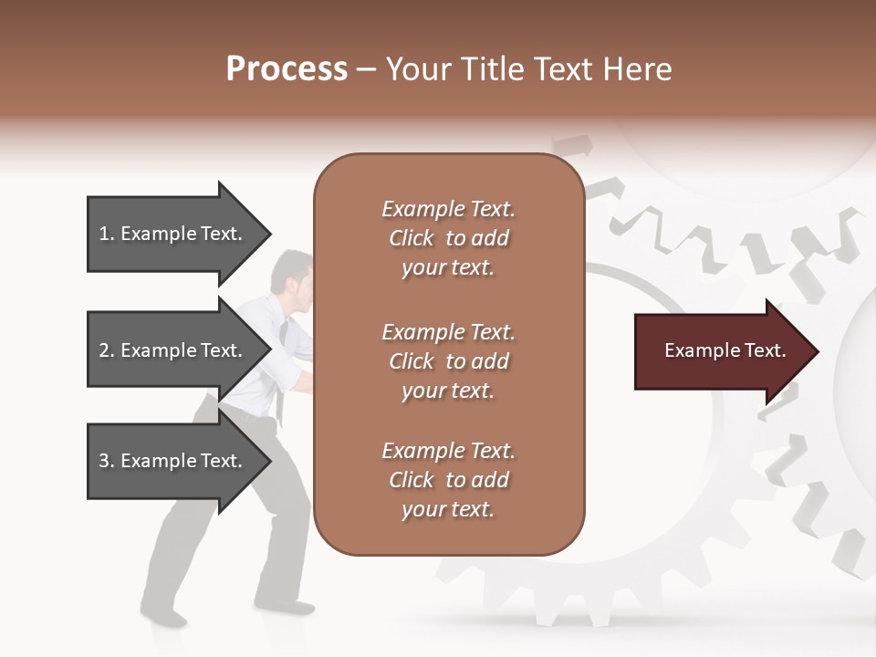 Implemeting Machinery Cogwheels PowerPoint Template