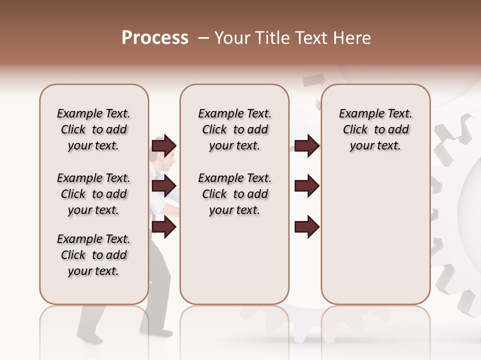 Implemeting Machinery Cogwheels PowerPoint Template
