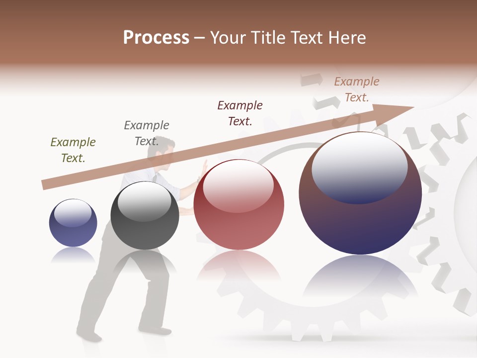 Implemeting Machinery Cogwheels PowerPoint Template