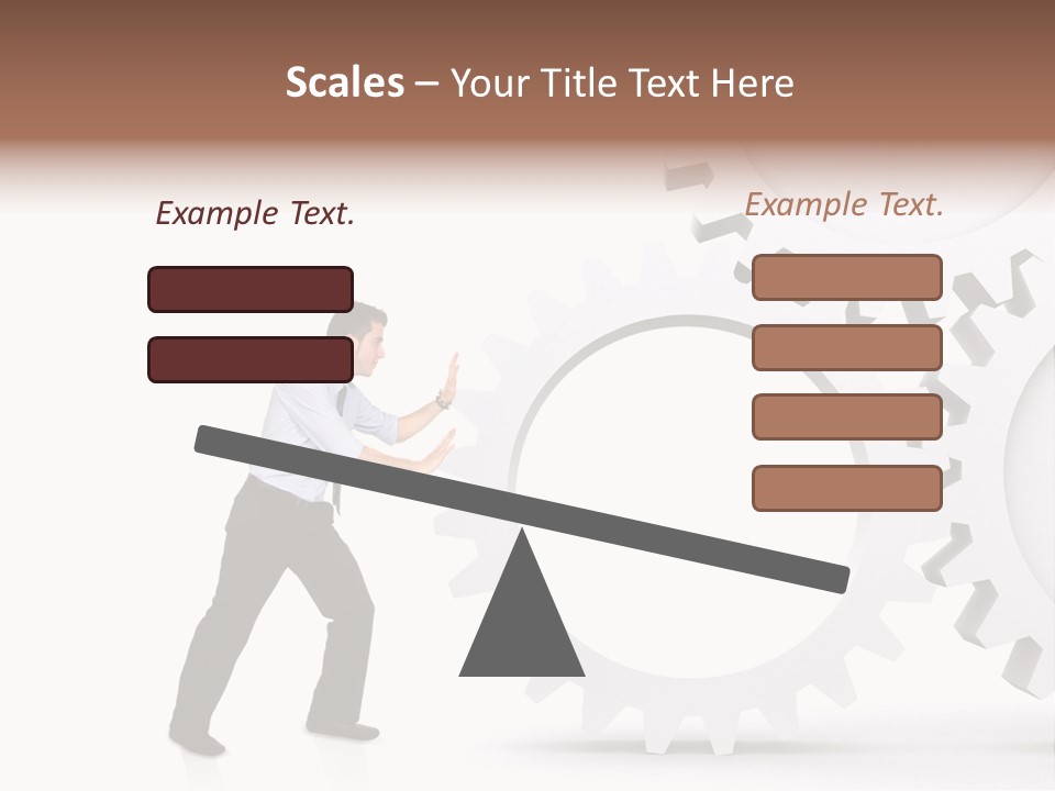 Implemeting Machinery Cogwheels PowerPoint Template