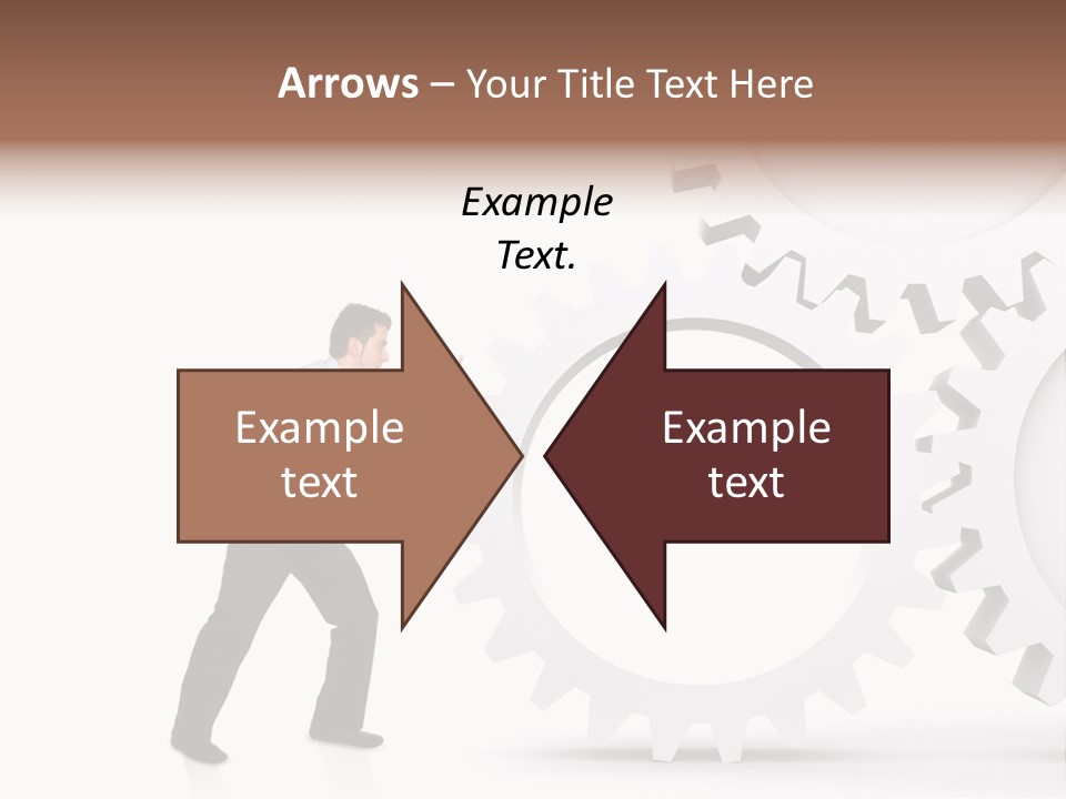 Implemeting Machinery Cogwheels PowerPoint Template