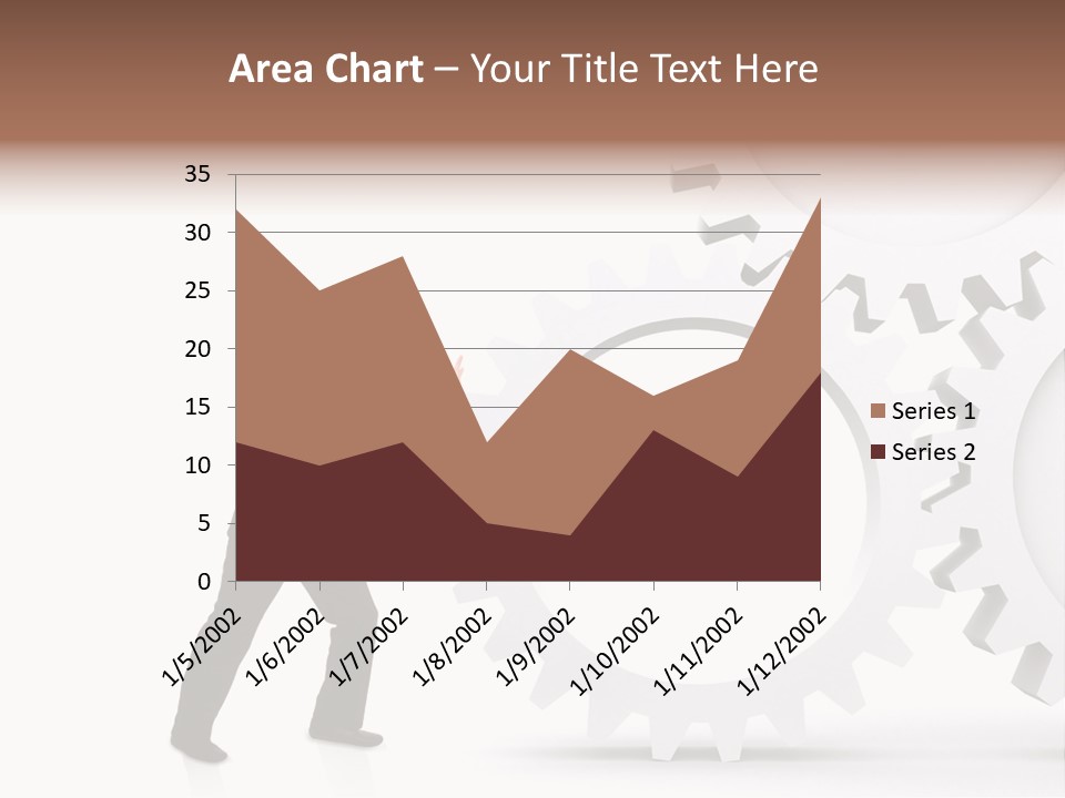 Implemeting Machinery Cogwheels PowerPoint Template