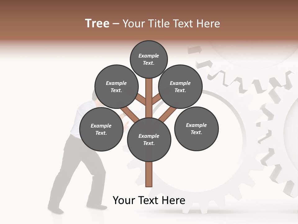 Implemeting Machinery Cogwheels PowerPoint Template