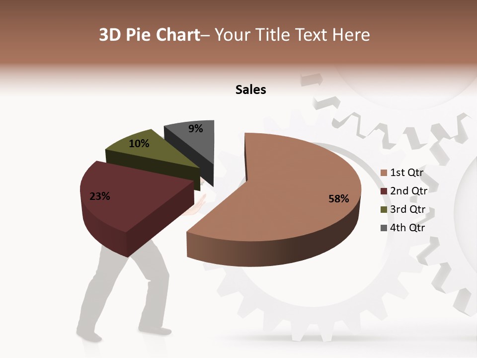 Implemeting Machinery Cogwheels PowerPoint Template