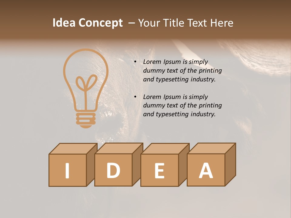 Big Close Conservation PowerPoint Template