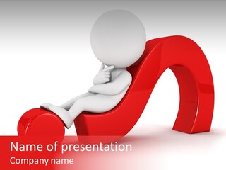 Guy Red Idea PowerPoint Template