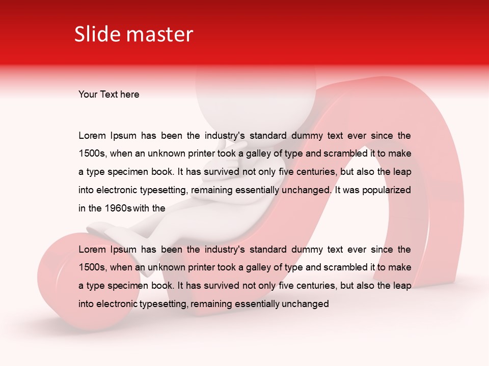 Guy Red Idea PowerPoint Template
