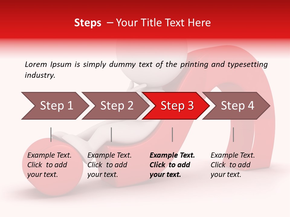 Guy Red Idea PowerPoint Template