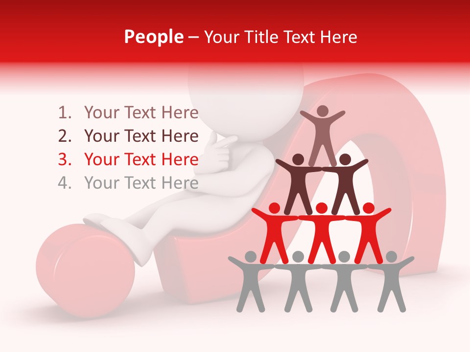 Guy Red Idea PowerPoint Template